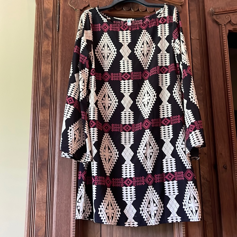 Auditions Tribal Print Dress/Tunic, Size S